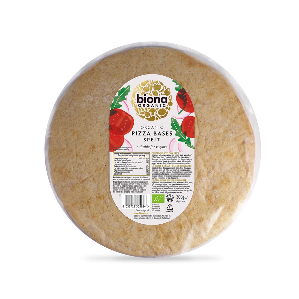 Biona Organic Pizza Bases Spelt Flour