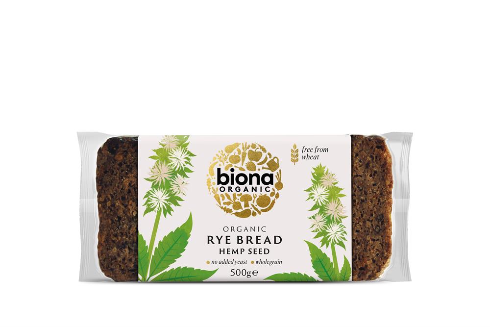 Biona Organic Rye Bread - Hemp Seed