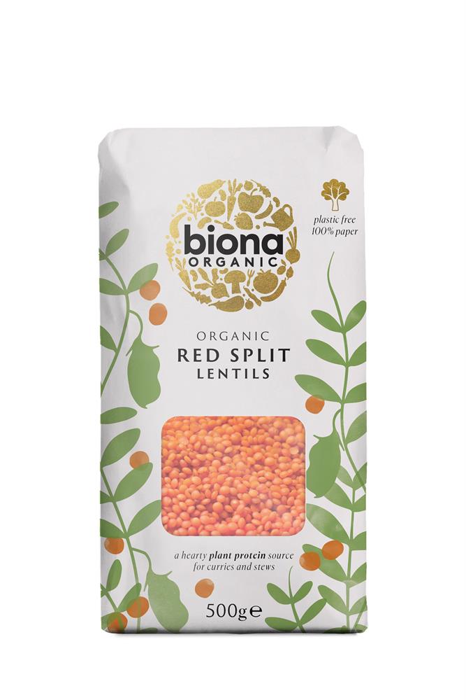Biona Organic Red Split Lentils
