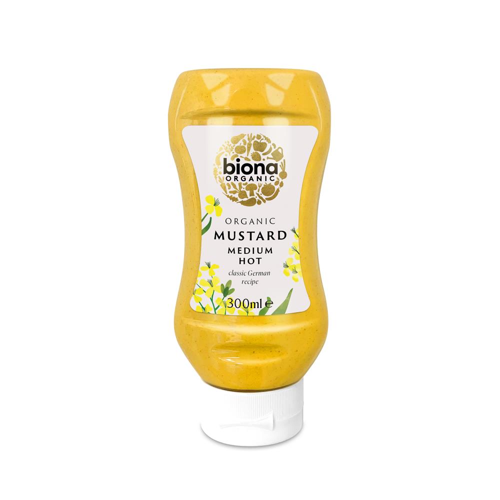 Biona Organic Medium Hot Mustard Squeezy