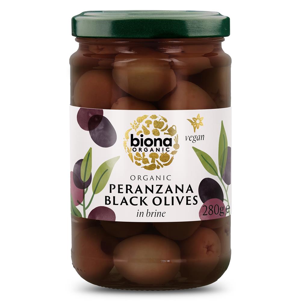 Biona Peranzana Black Olives in Brine Organic 2