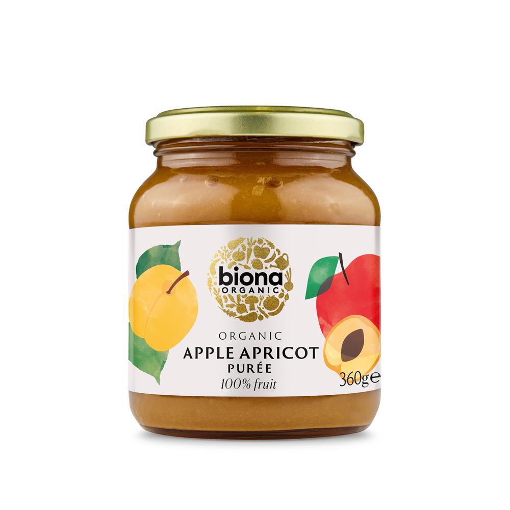Biona Organic Apple & Apricot Puree - No added sugar