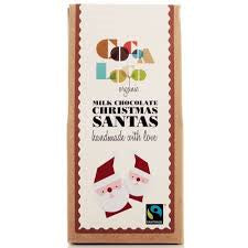 Cocoa Loco Organic F/T Milk Chocolate Santas
