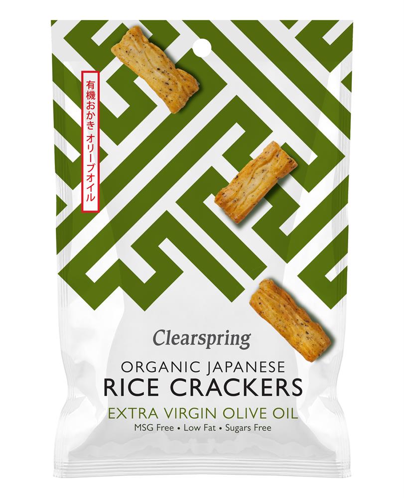 Clearspring Organic Rice Cracker Olive Oil & Sea Salt