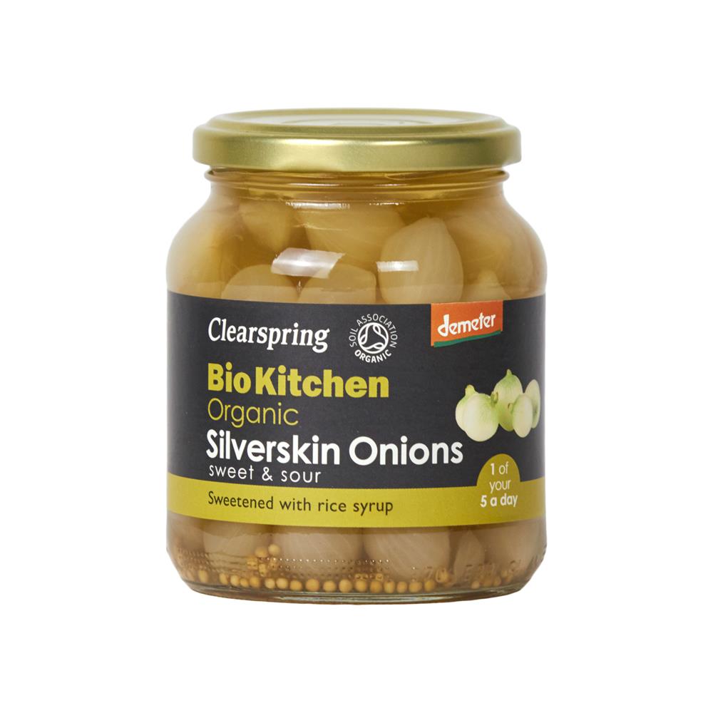 Clearspring Demeter Organic Silverskin Onions (Sweet & Sour) 6x