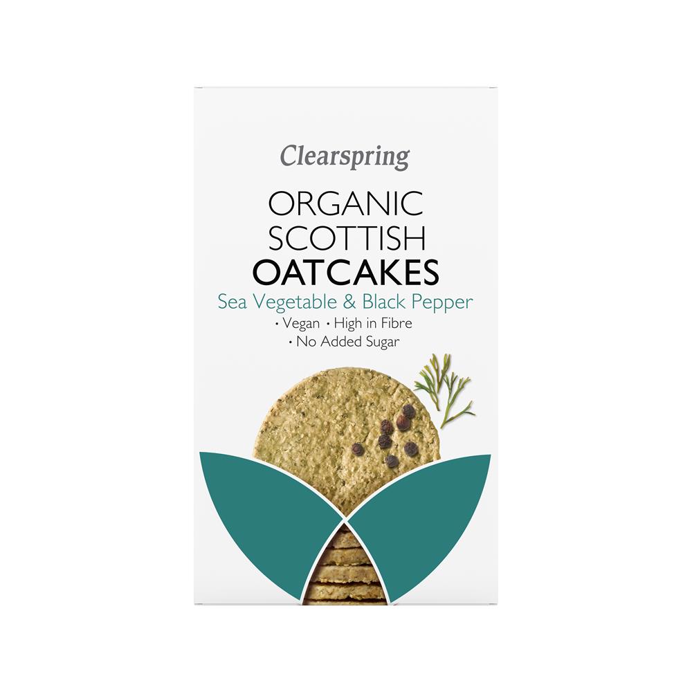 Clearspring Organic Sea Veg + Black Pepper Oatcakes