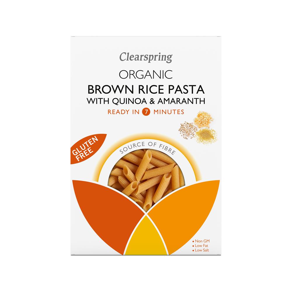 Clearspring Organic GF Brown Rice Pasta with Quinoa & Amaranth