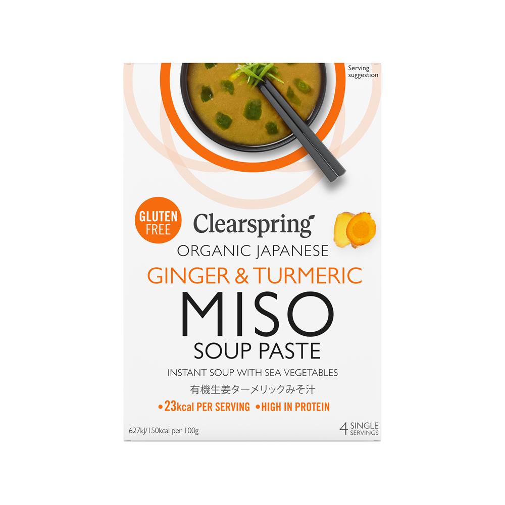 Clearspring Organic Japanese Ginger & Turmeric Instant Miso Soup