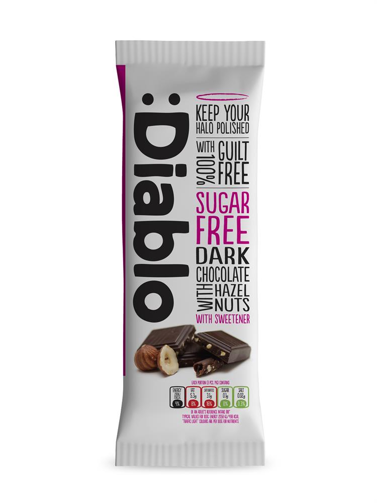 Diablo Sugar Free Dark Chocolate & Hazelnut
