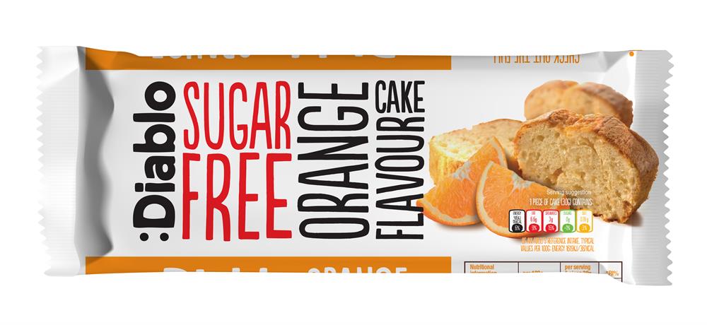 Diablo Sugar Free Diablo Orange Flavour Cake