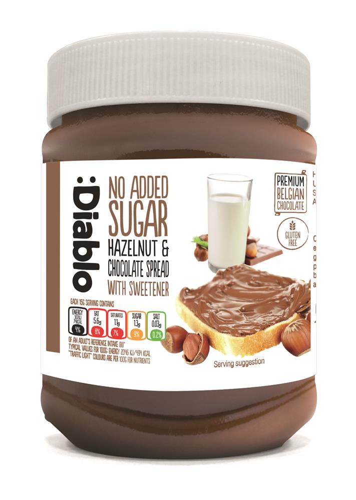 Diablo Sugar Free Hazelnut Chocolate Spread