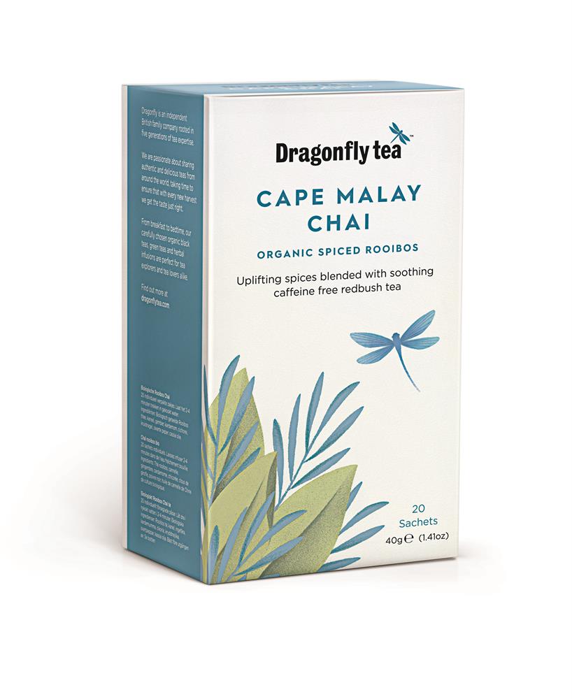 Dragonfly Tea Organic Cape Malay Chai Spiced Rooibos  20 Sachet