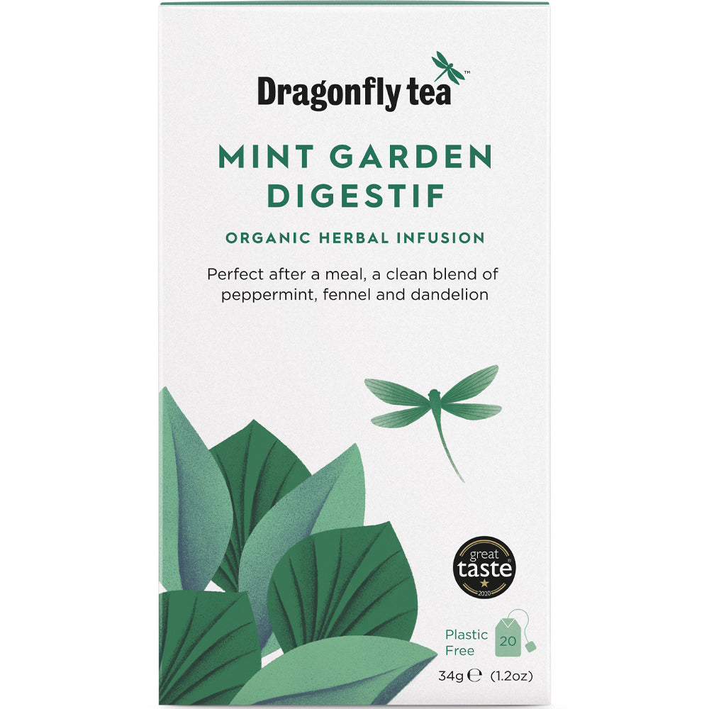 Dragonfly Tea Dragonfly Organic Mint Garden Digestif Tea 20 Sachets