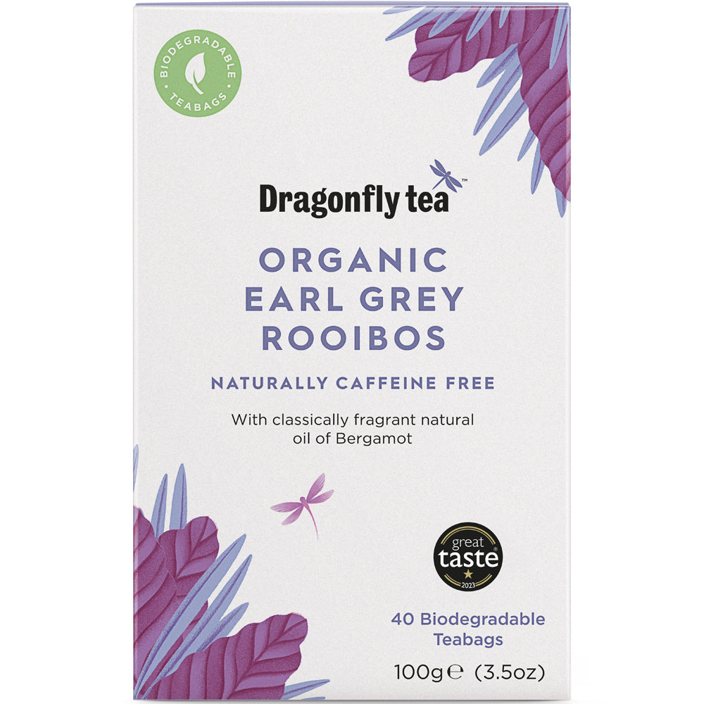 Dragonfly Tea Organic Earl Grey Rooibos Tea 40 teabags