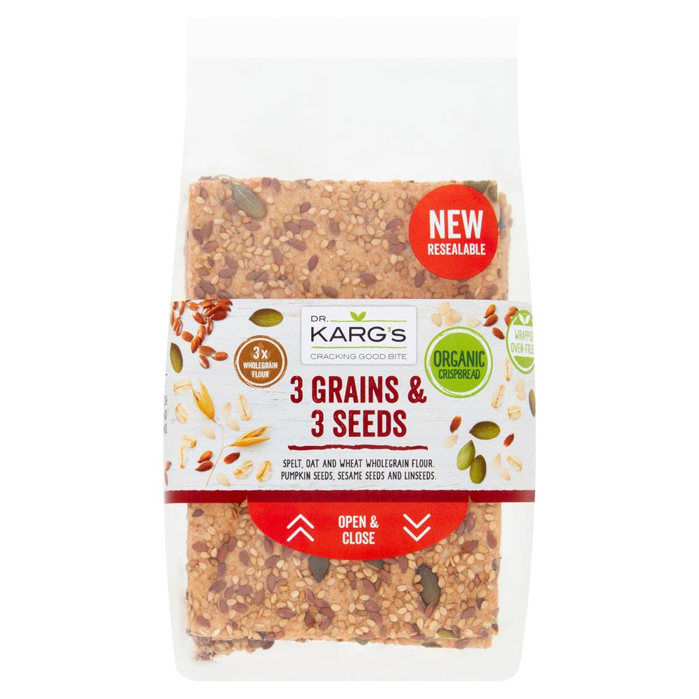 Dr Karg Organic Wholegrain 3 + 3 Crispbread