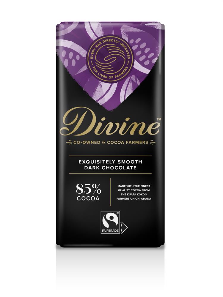 Divine Chocolate Divine 68% Dark Chocolate with Fruit and Nut