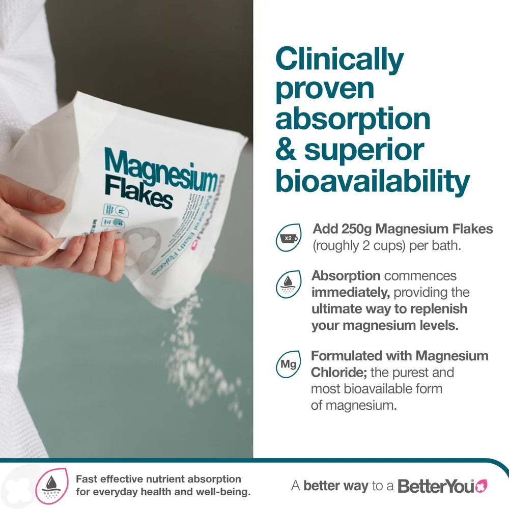 BetterYou Magnesium Flakes Body Soak 250g Travel - Trial size