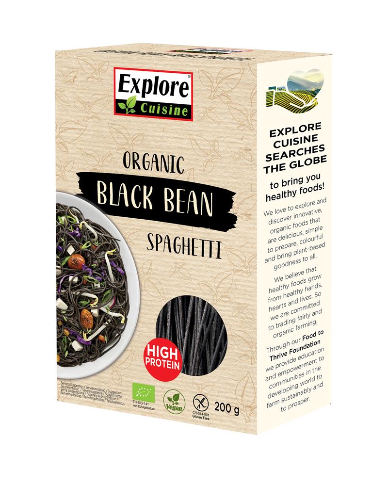 ExploreCuisine Black Bean Spaghetti