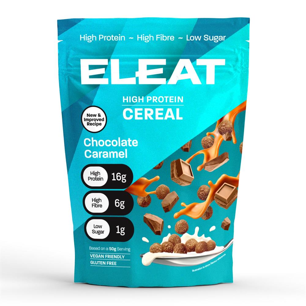 ELEAT Chocolate Caramel High Protein Cereal Single Serve -  Pot