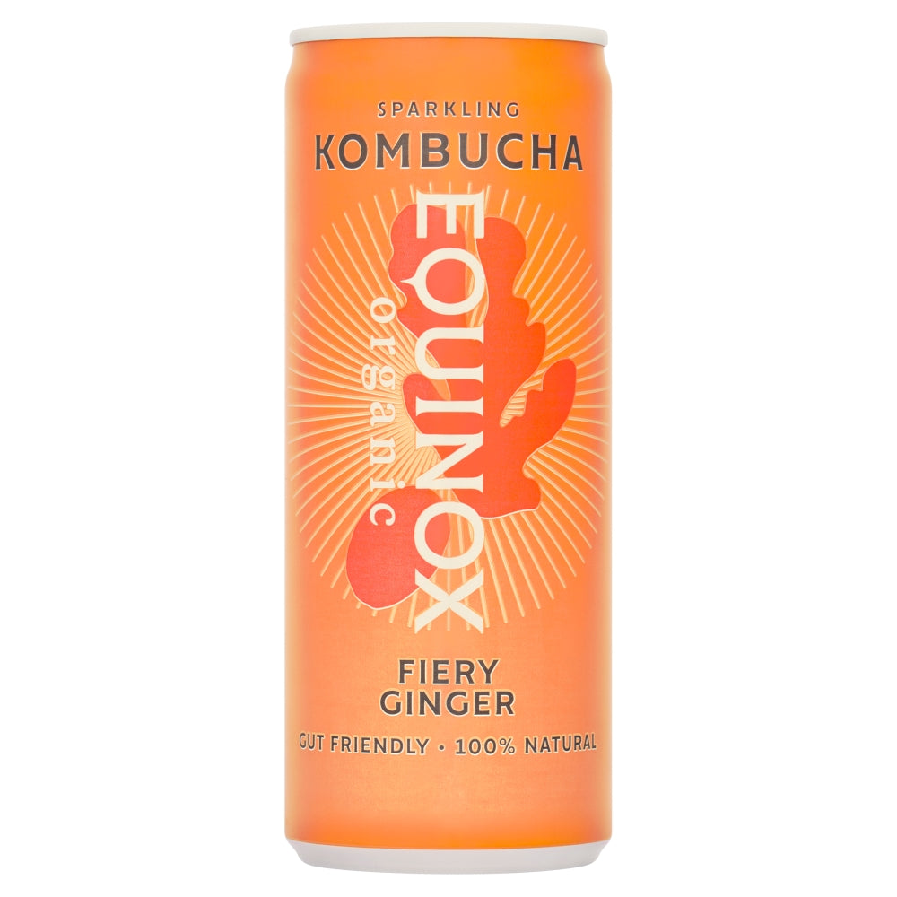 Equinox Kombucha Organic Kombucha Soft Drink with Ginger