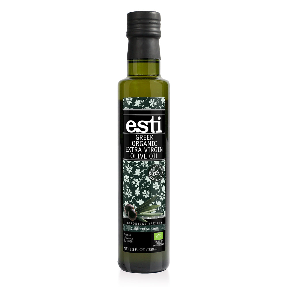 Esti Greek Organic Extra Virgin Olive Oil ml Glass Bottle
