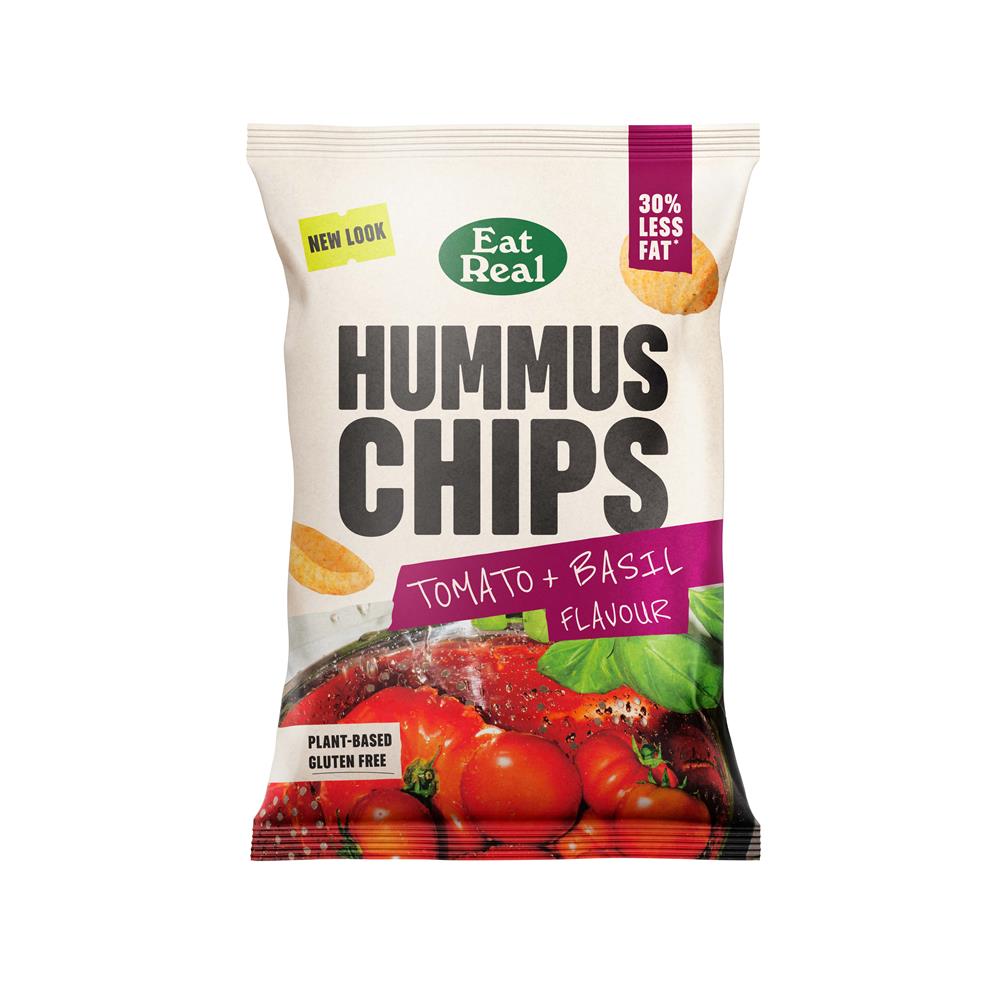 Eat Real Hummus Chips Tomato & Basil