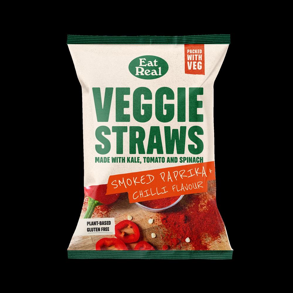 Eat Real Veggie Straws Smoked Paprika & Chilli