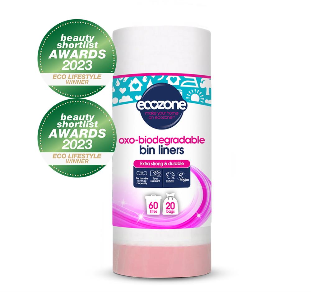Ecozone Biodegradable Bin Liners - 60lt - 20 bags