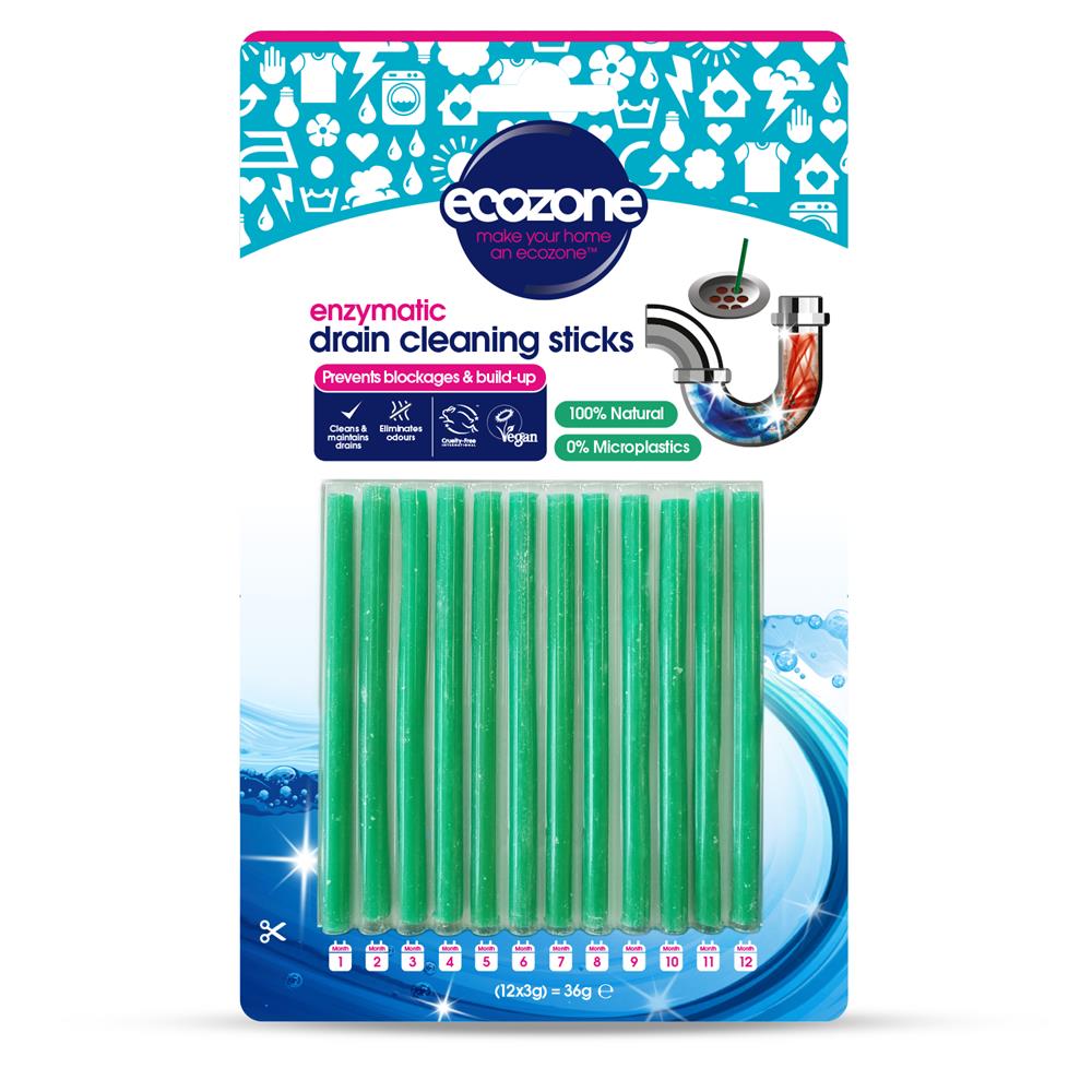 Ecozone Enzymatic Drain Cleaning Sticks