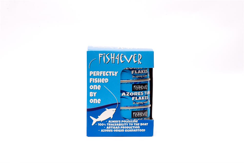 Fish4Ever Azores Skipjack Tuna Flakes in Spring Water Triple Pack 3 x