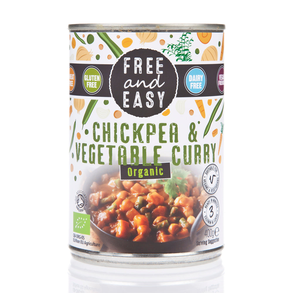 Free & Easy Organic Chick Pea & Vegetable Curry