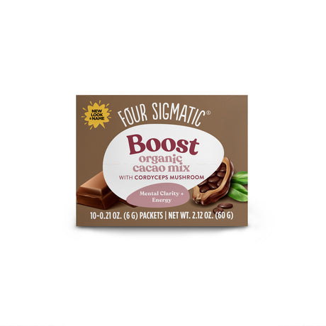 Four Sigmatic Boost Organic Cacao Mix with Cordyceps Mushroom 10 Packets
