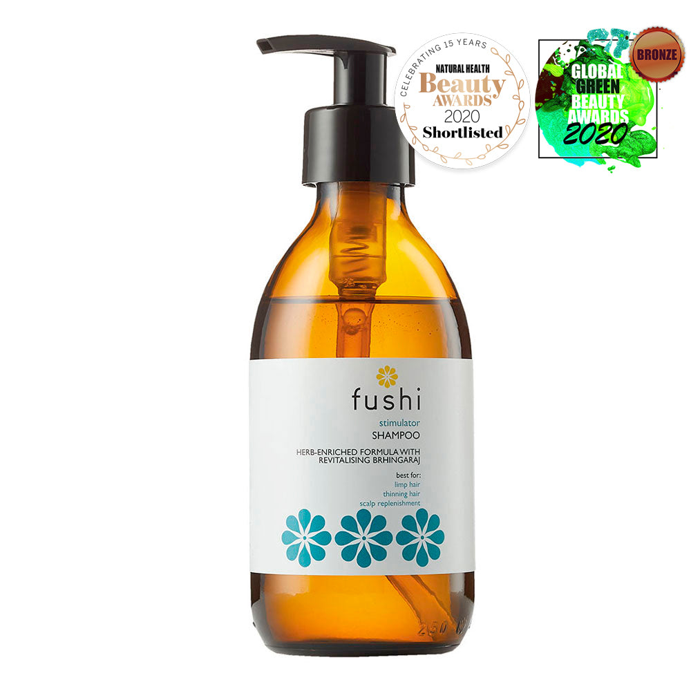 Fushi Wellbeing Stimulator Herbal Shampoo 2 Glass Bottle