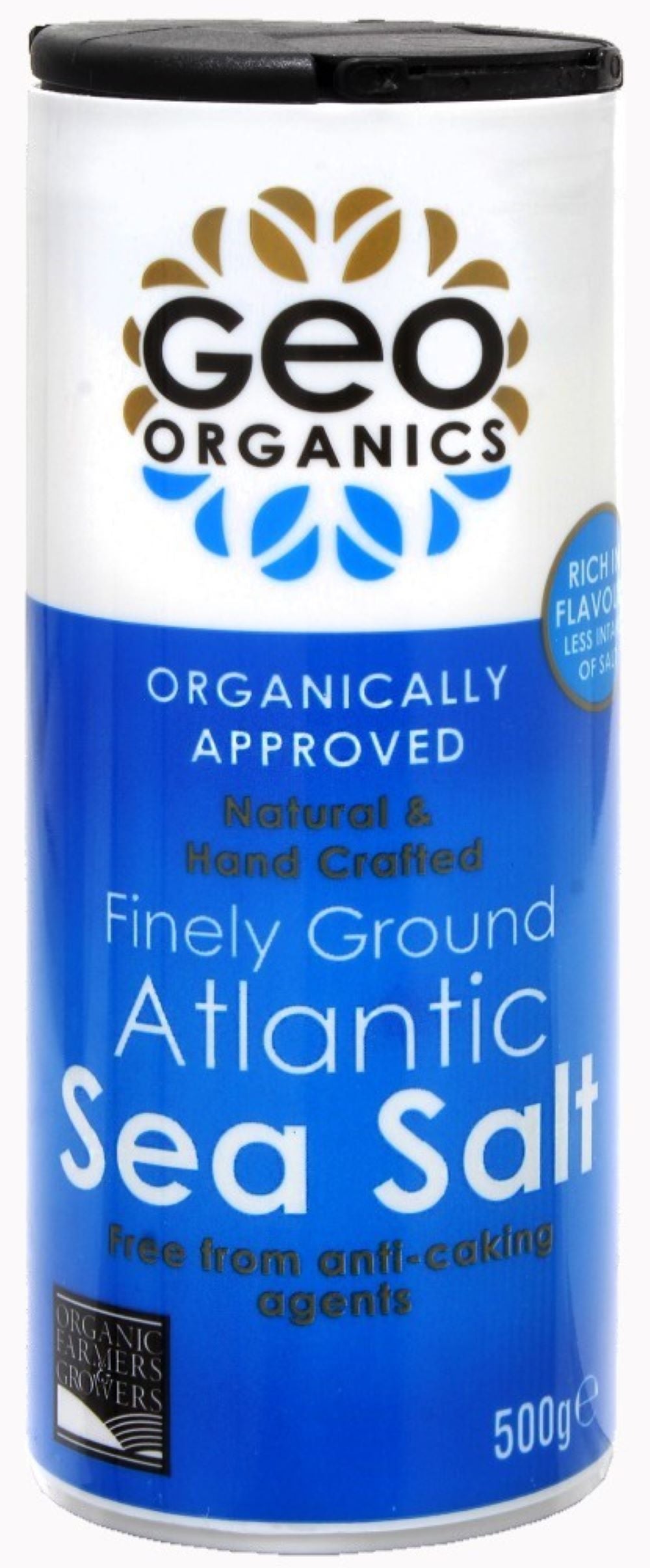 Georganics Organically Approved Atlantic Sea Salt Shaker
