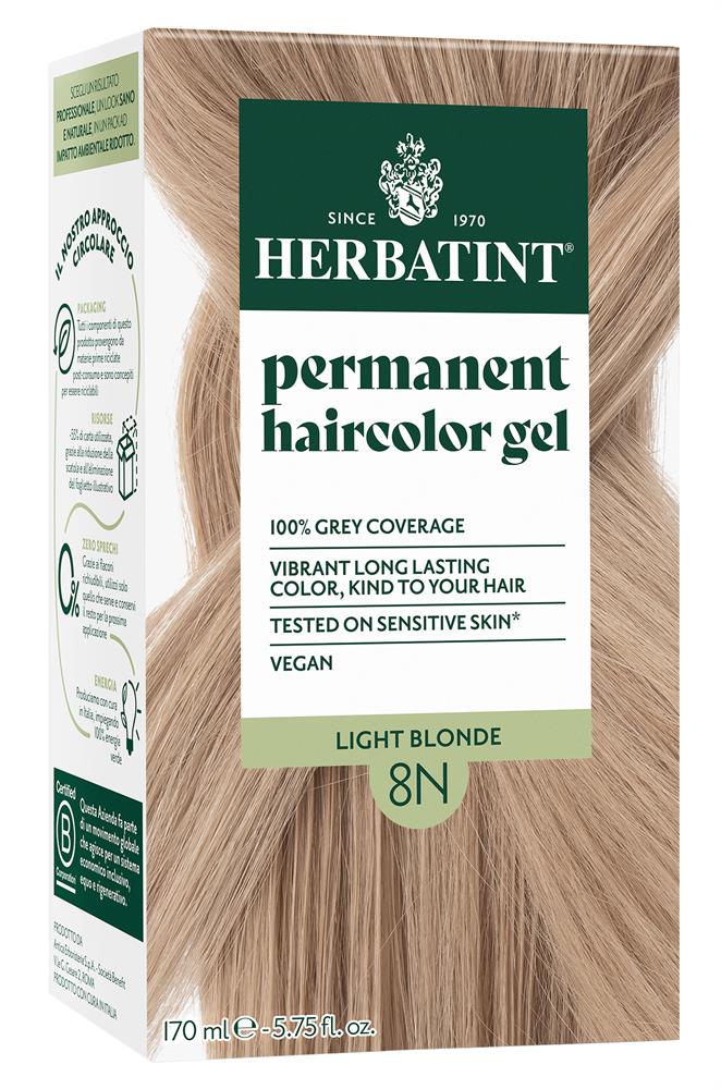 Herbatint Light Blonde Ammonia Free hair Colour 8N