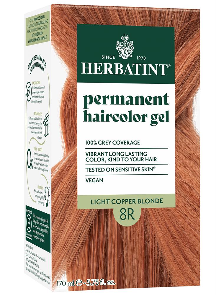 Herbatint Light Copper Blonde Ammonia Free hair Colour 8R