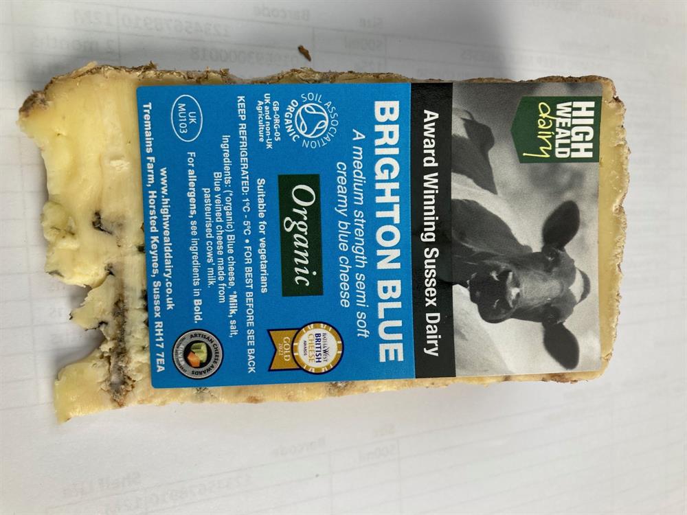 High Weald Organic Mellow Brighton Blue Cheese