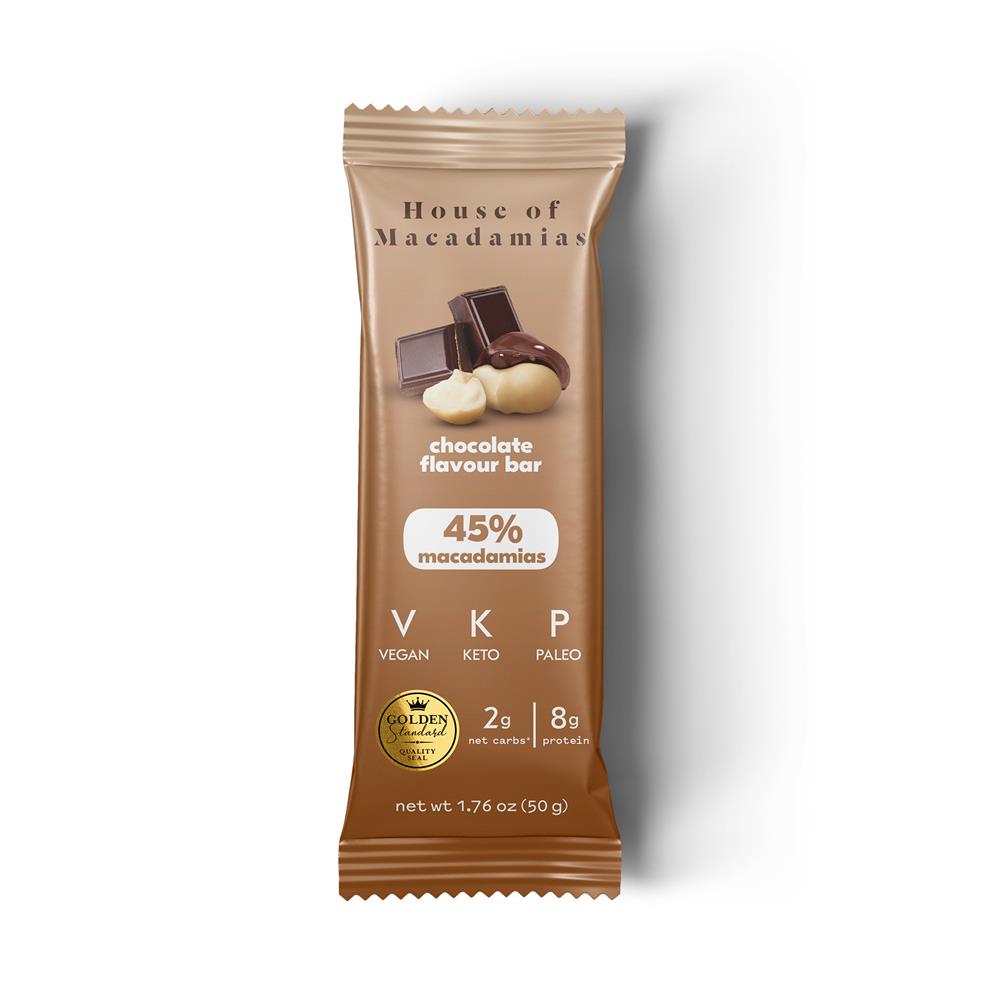 House of Macadamias Macadamia Nut Protein bar - Chocolate