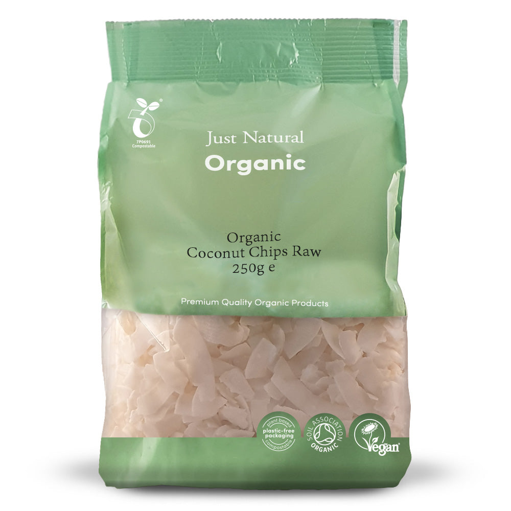 Just Natural Organic Coconut Chips Raw