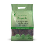 Just Natural Organic Organic Juice Infused Cranberries