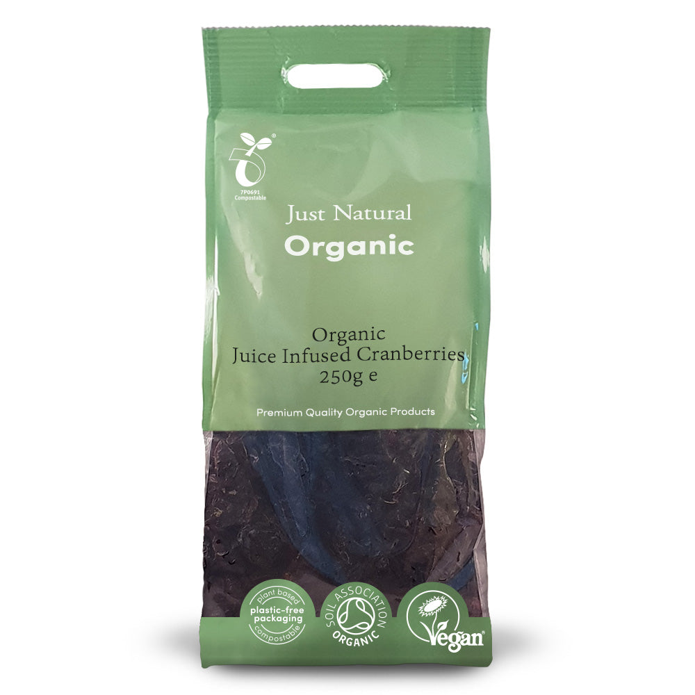 Just Natural Organic Organic Juice Infused Cranberries