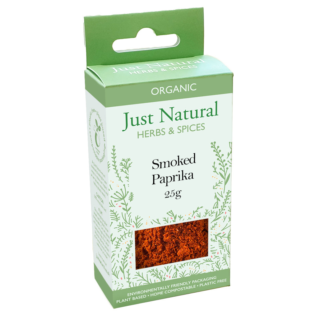 Just Natural Herbs Organic Smoked Paprika (Box) 25g