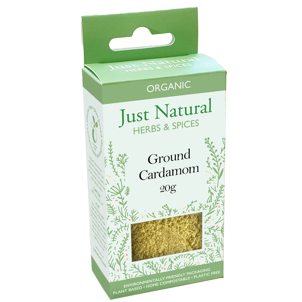 Just Natural Herbs Organic Ground Cardamom(Box) 20g