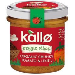 Kallo Organic Chunky Tomato & Lentil Dip