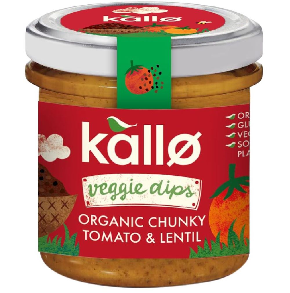 Kallo Organic Chunky Tomato & Lentil Dip