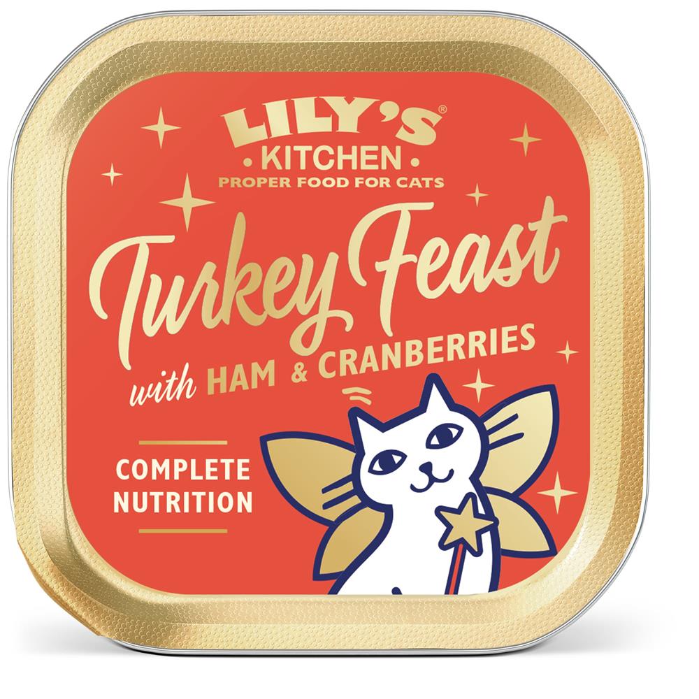 Lilys Kitchen Cat Christmas Turkey and Ham Feast