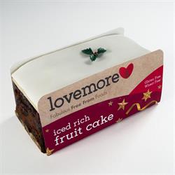 Lovemore Foods Iced Fruit Cake Slab GF DF WF