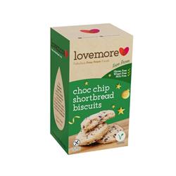 Lovemore Foods choc chip shortbread biscuits