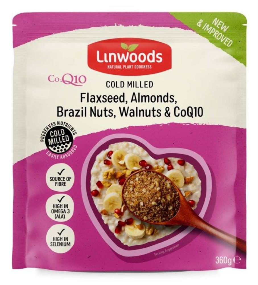 Linwoods Milled Flaxseed, Nuts & Q10 mix