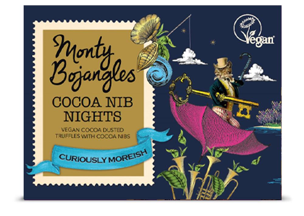 Monty Bojangles MB Cocoa Nib Nights Vegan Truffles